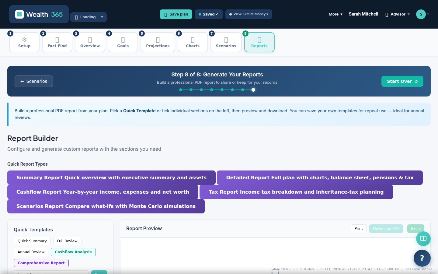 Key feature screenshot — Network & AR Firm Scenario
