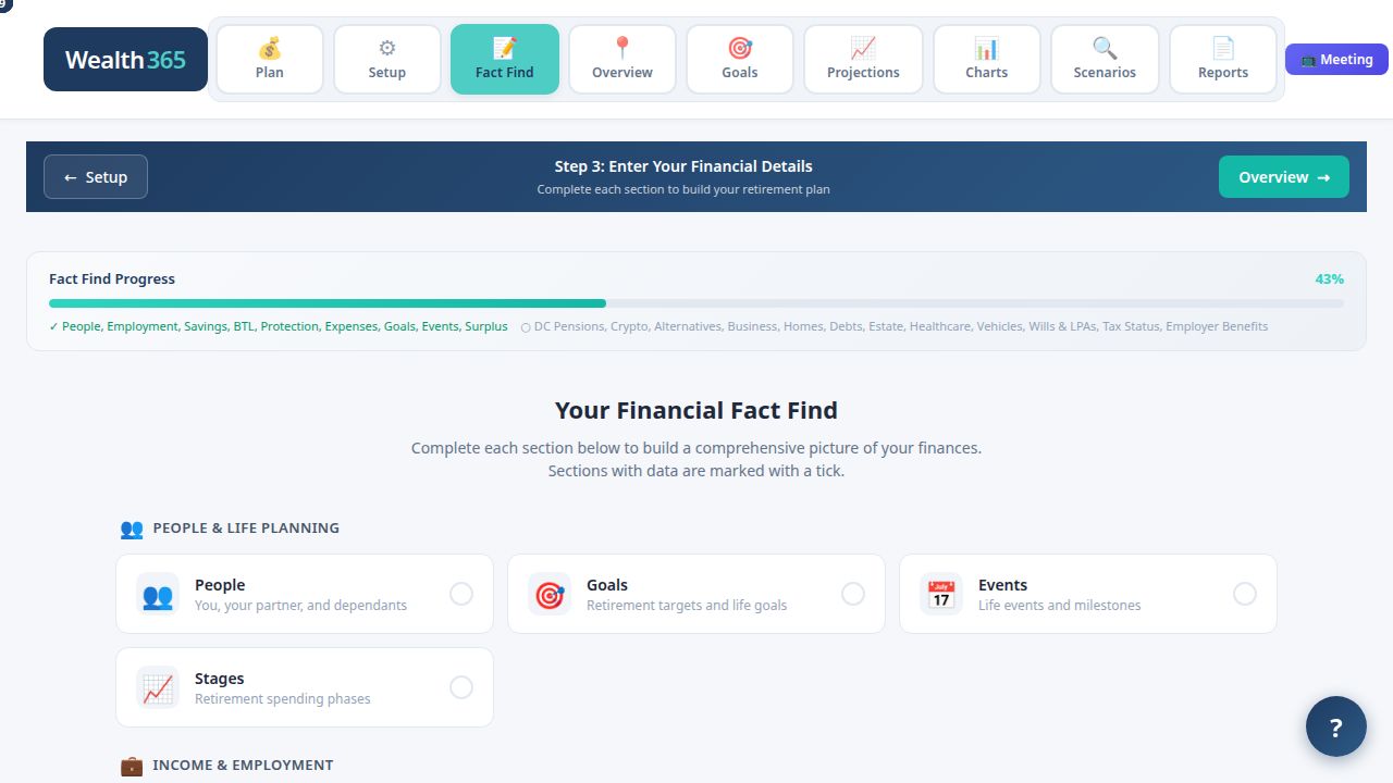 Fact Find screenshot